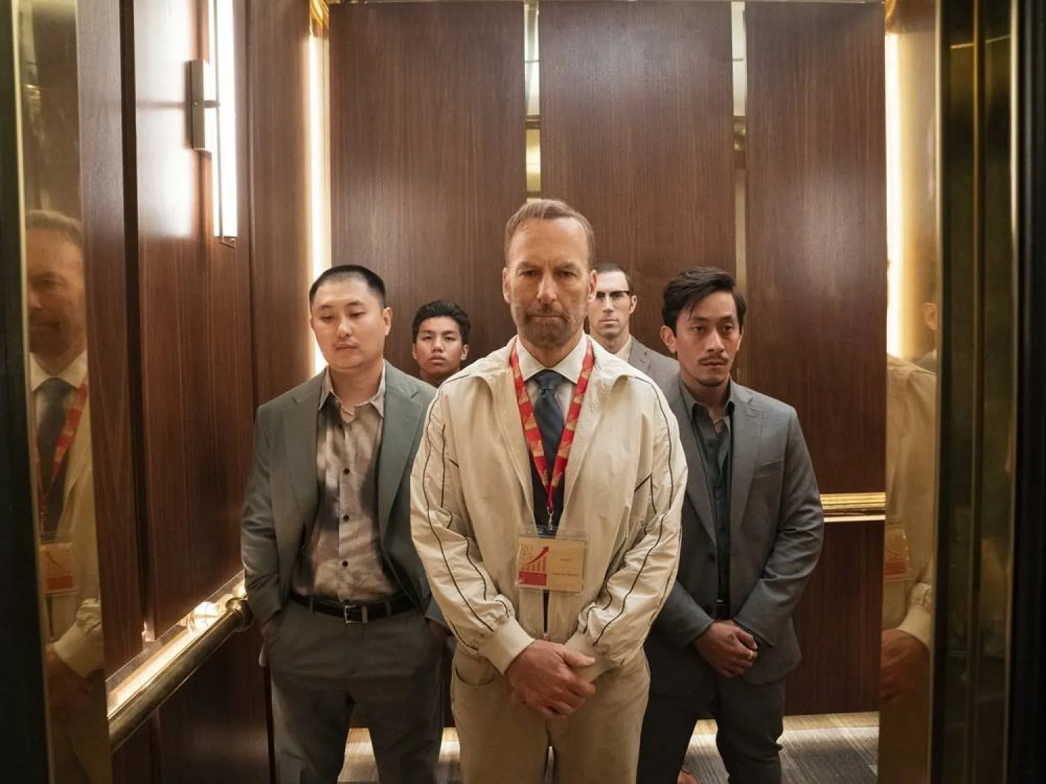 This image released by Universal Pictures shows Bob Odenkirk as Hutch Mansell in "Nobody 2." (Allen Fraser/Universal Pictures via AP) 