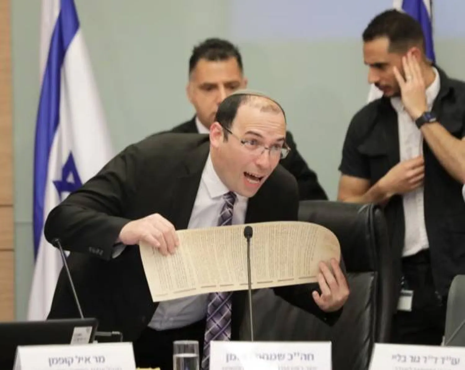 سيمحا روتمان عضو الكنيست عن حزب الصهيونية الدينية اليميني المتطرف (إ.ب.أ)