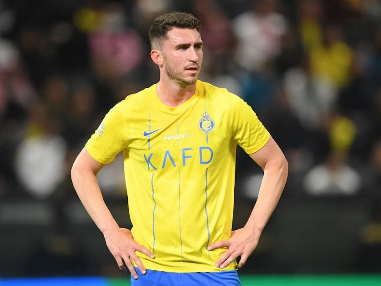 الإسباني إيمريك لابورت لاعب نادي النصر (رويترز)