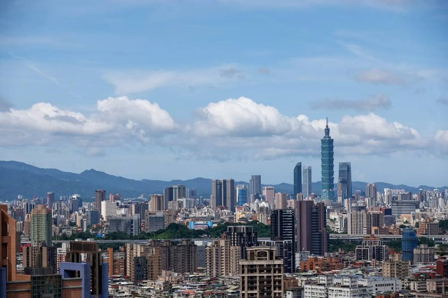 The general view of the city center in Taipei, Taiwan, 15 August 2025. (EPA)