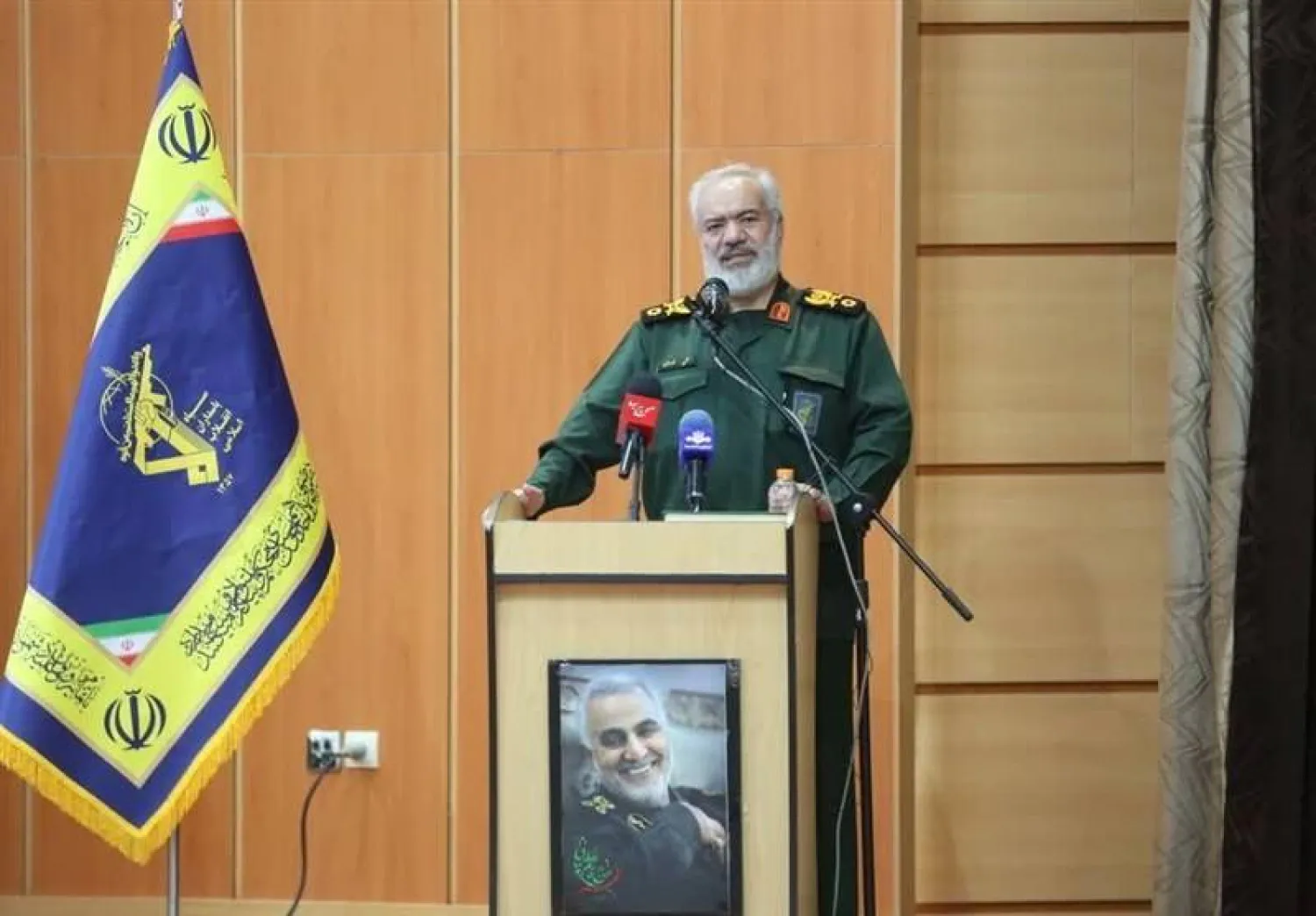 صورة نشرتها وكالة «تسنيم» التابعة لـ«الحرس الثوري» لفدوي الاثنين