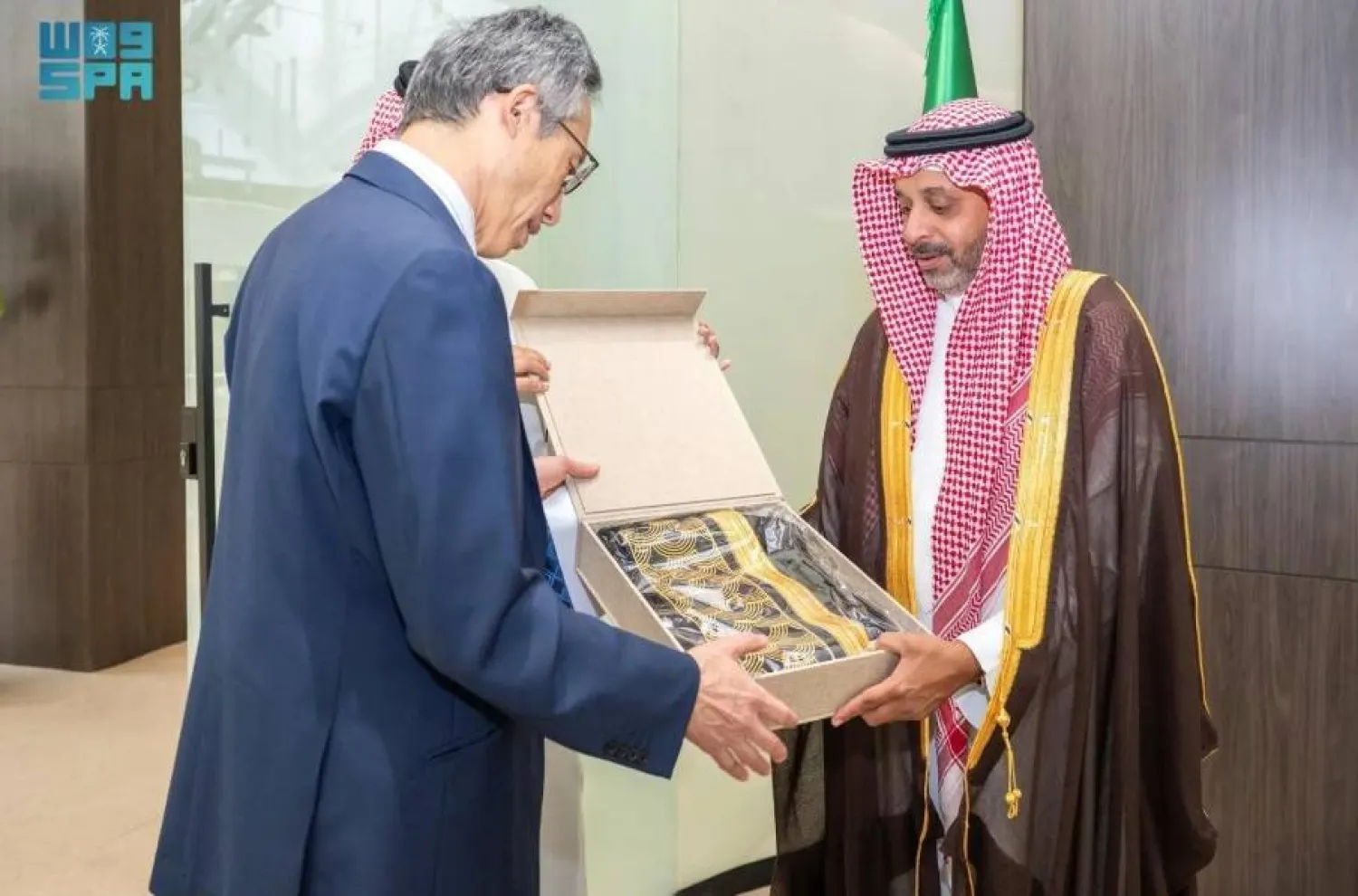 The Saudi Deputy Minister of Culture met with the Japanese Ambassador to the Kingdom. SPA