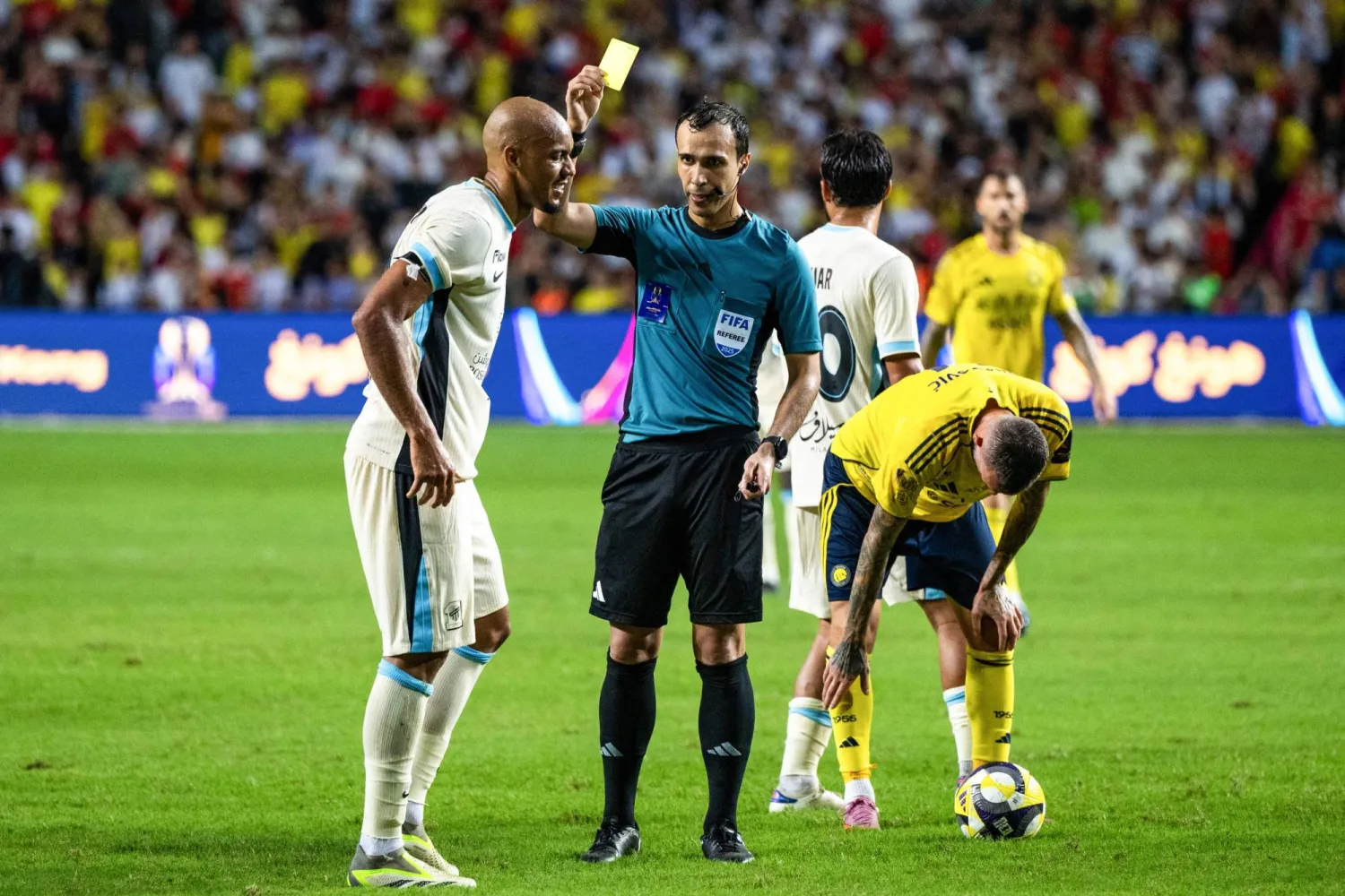 الاتحاد فشل في استغلال النقص العددي للنصر (أ.ف.ب)