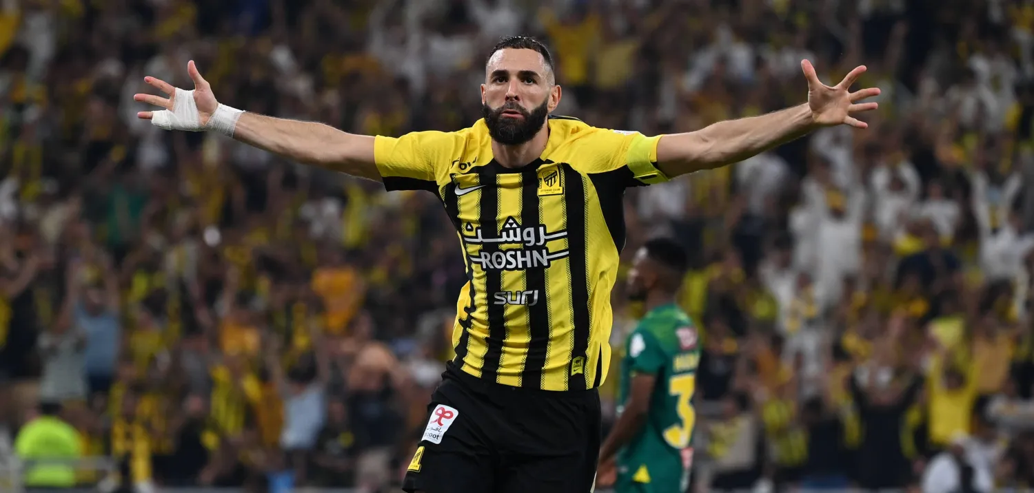 بنزيمة حصل على جائزة أفضل لاعب في الدوري السعودي (الشرق الأوسط)