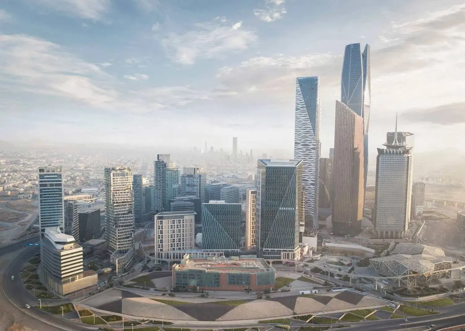King Abdullah Financial Center, Riyadh (Asharq Al-Awsat) 