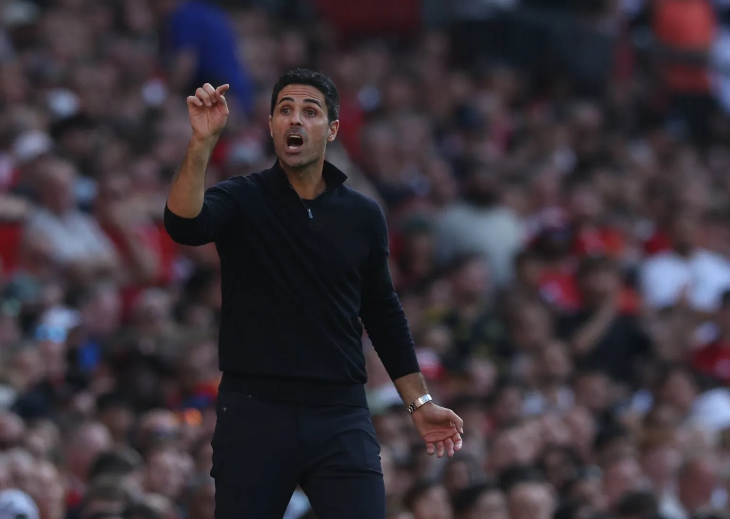 ميكيل أرتيتا المدير الفني لفريق آرسنال الإنجليزي (إ.ب.أ)