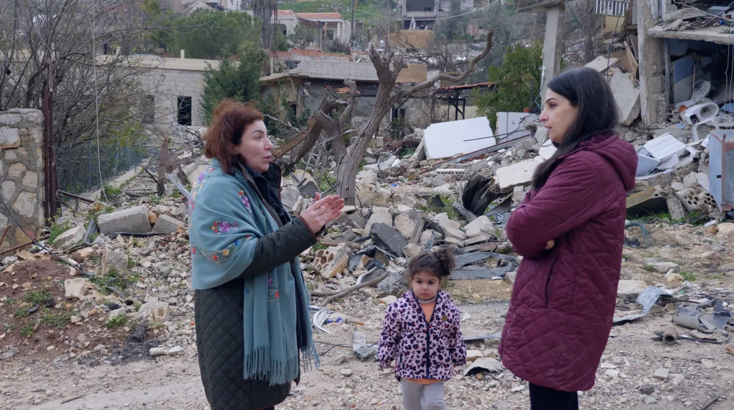 الفيلم يوثق تعرض العديد من المواقع للتدمير خلال الحرب على جنوب لبنان (الشرق الأوسط)