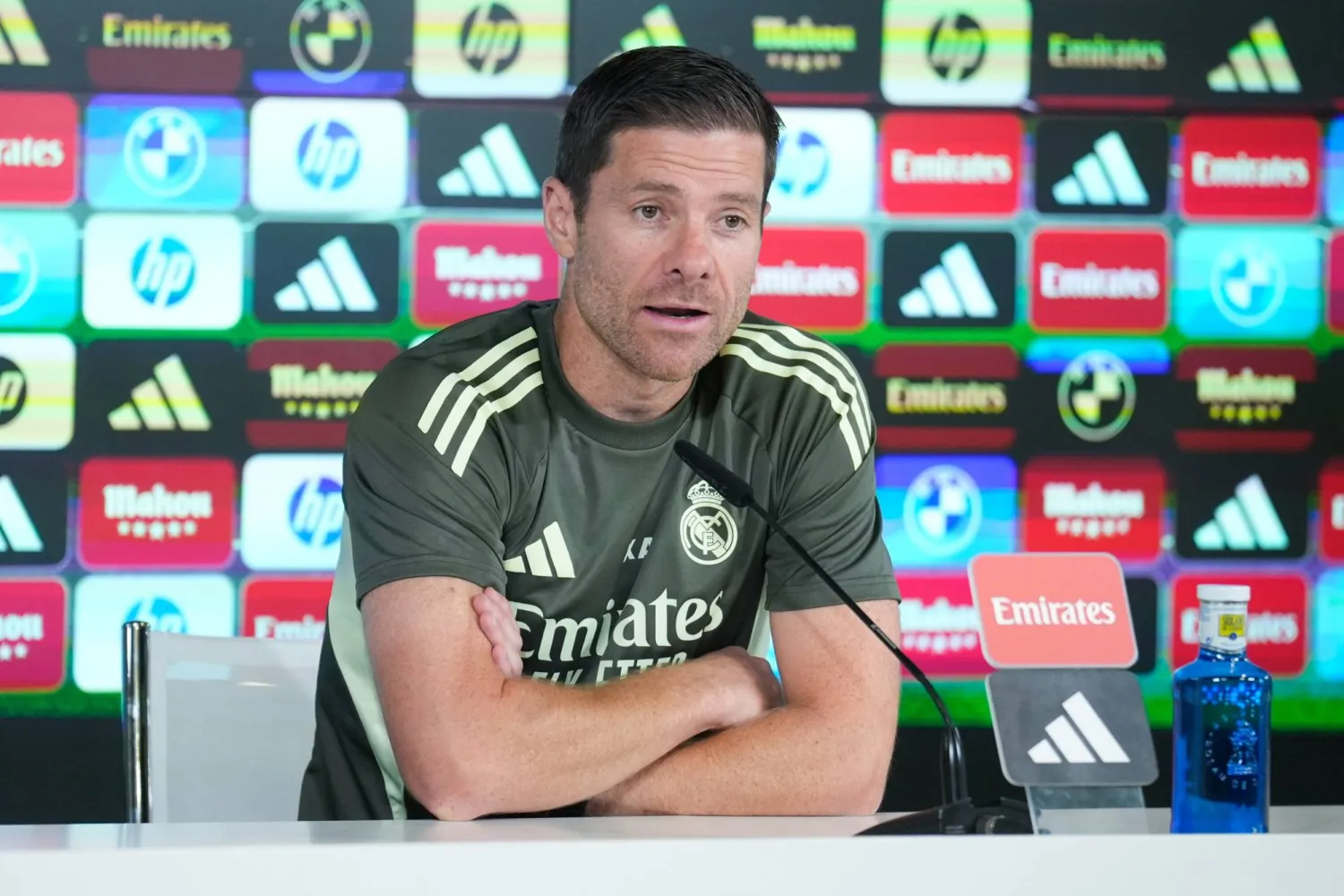 تشابي ألونسو مدرب ريال مدريد (إ.ب.أ)