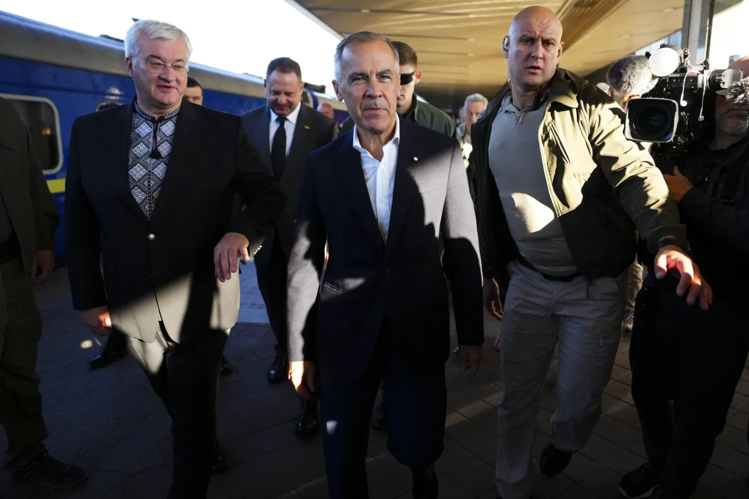 رئيس الوزراء الكندي مارك كارني يصل إلى كييف في ذكرى استقلال أوكرانيا (د.ب.أ)