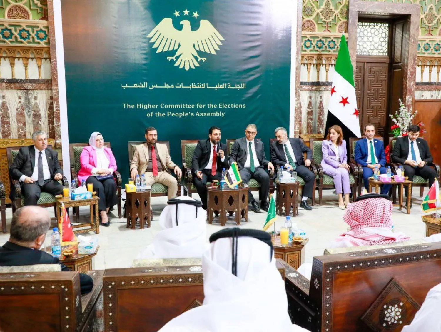 أعضاء اللجنة العليا لانتخابات مجلس الشعب السوري (حساب فيسبوك)