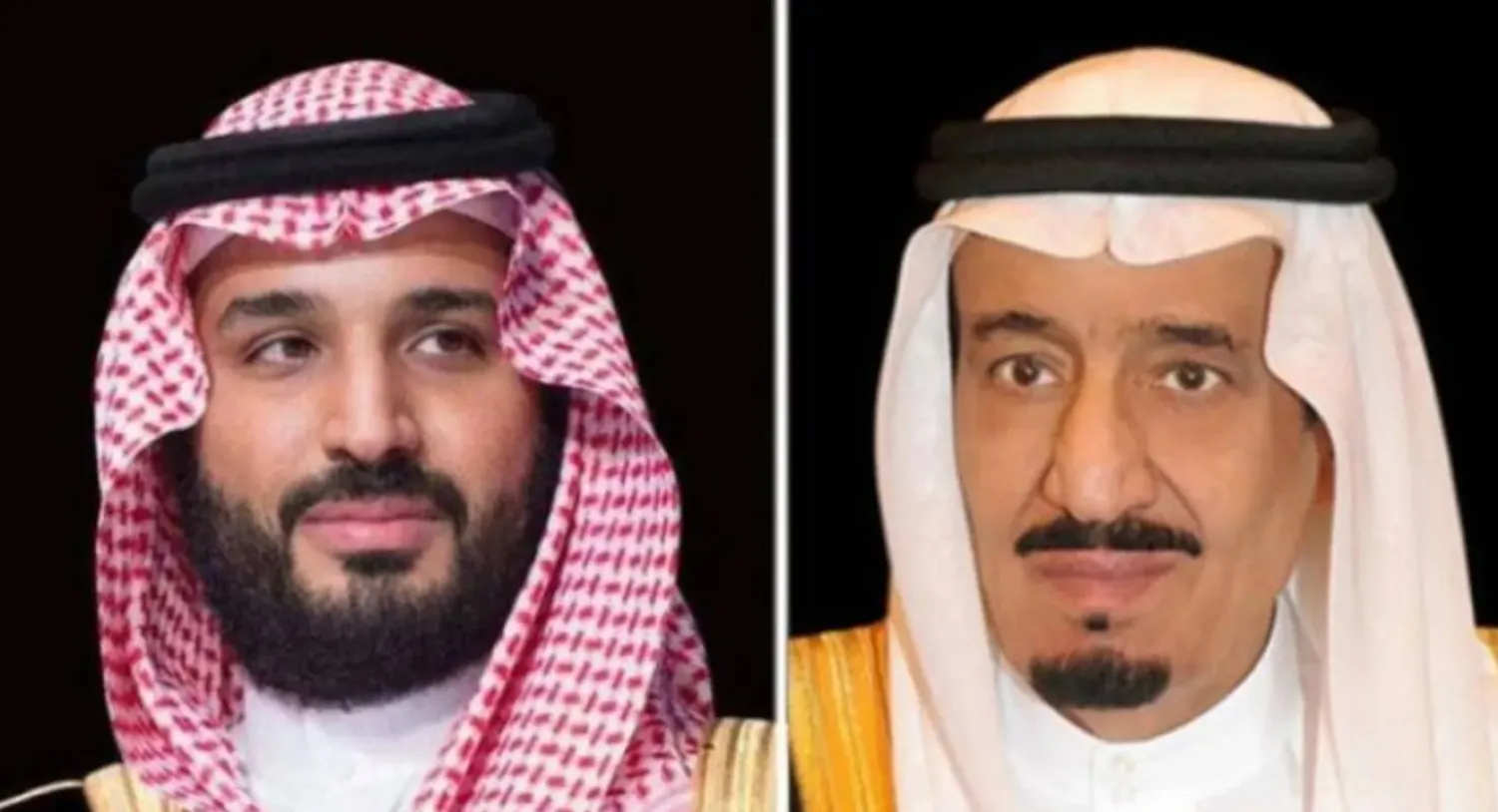 Custodian of the Two Holy Mosques King Salman bin Abdulaziz Al Saud and Saudi Crown Prince Mohammed bin Salman bin Abdulaziz (AAWSAT)
