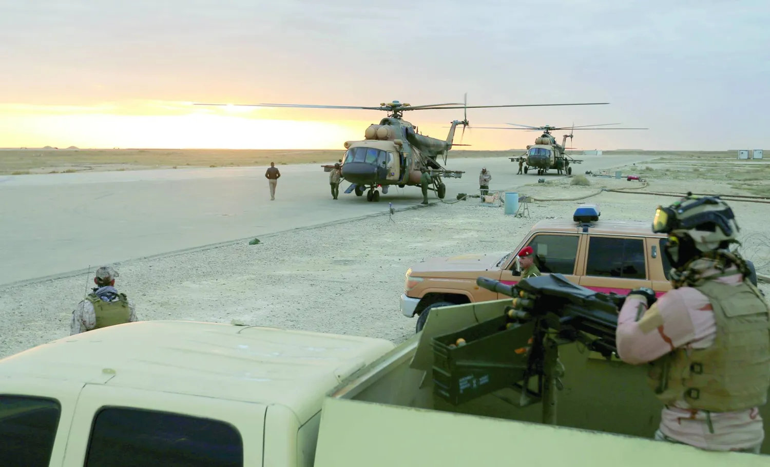 قاعدة «عين الأسد» في الأنبار (رويترز)