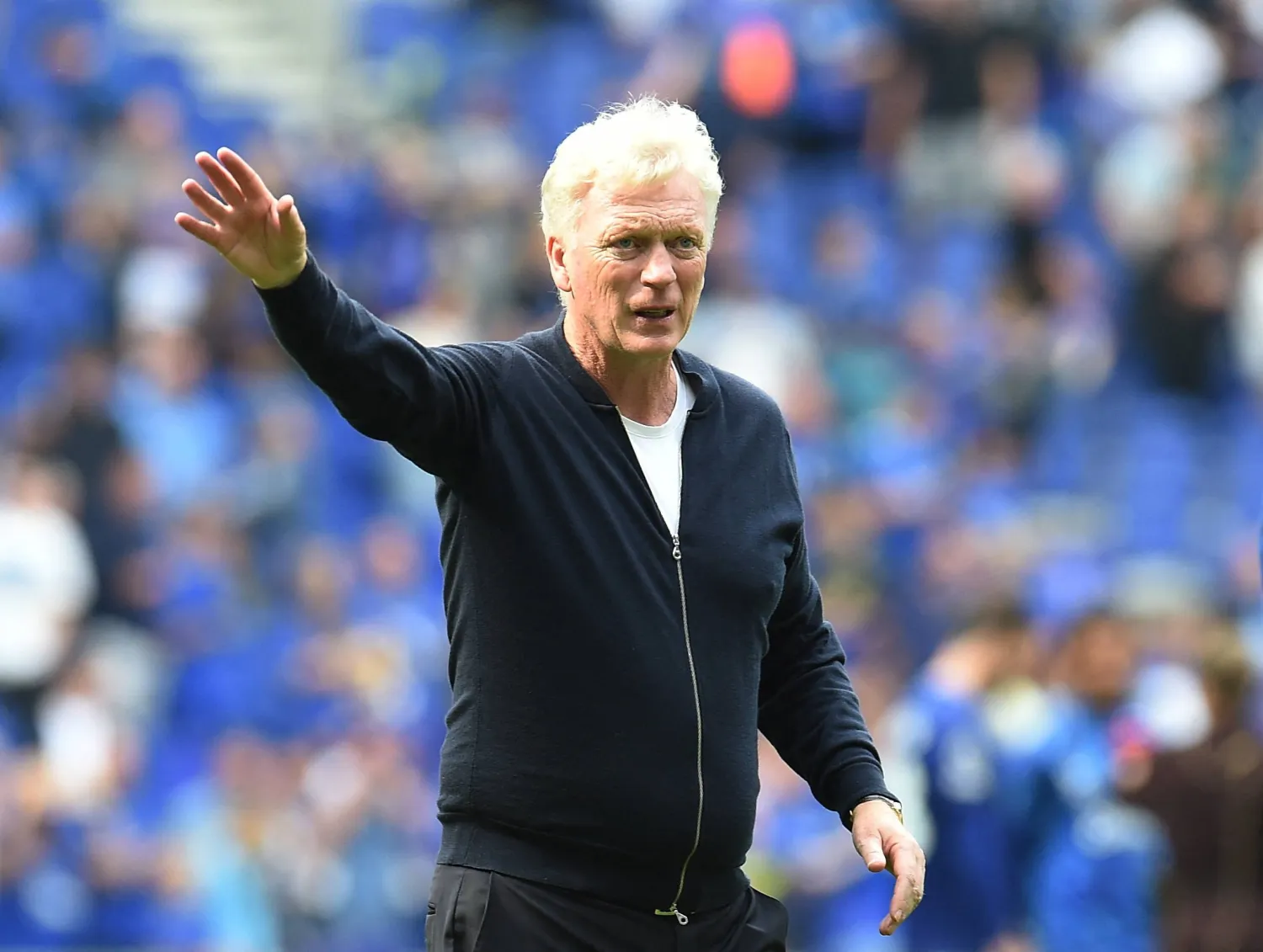 ديفيد مويز مدرب إيفرتون (رويترز)