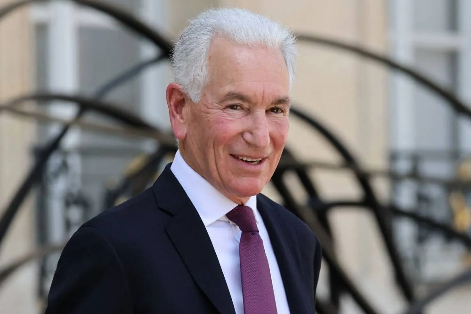 Charles Kushner, the new US ambassador to France and Monaco, leaves the Elysee Presidential Palace in Paris after a meeting with the French president on July 18, 2025. (AFP) 