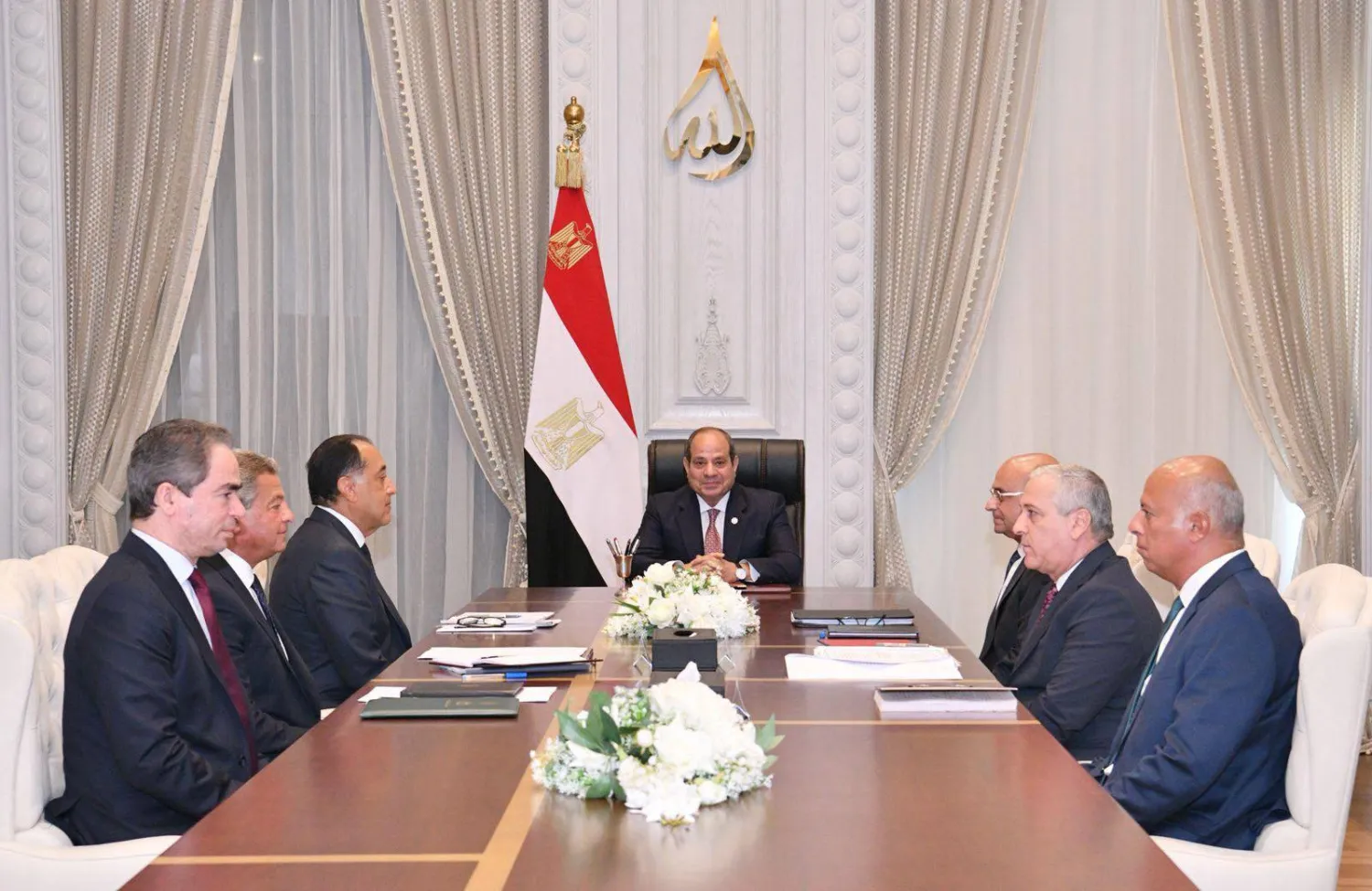 الرئيس المصري عبد الفتاح السيسي خلال لقاء سابق مع مسؤولي الهيئات الإعلامية (متحدث الرئاسة المصرية)