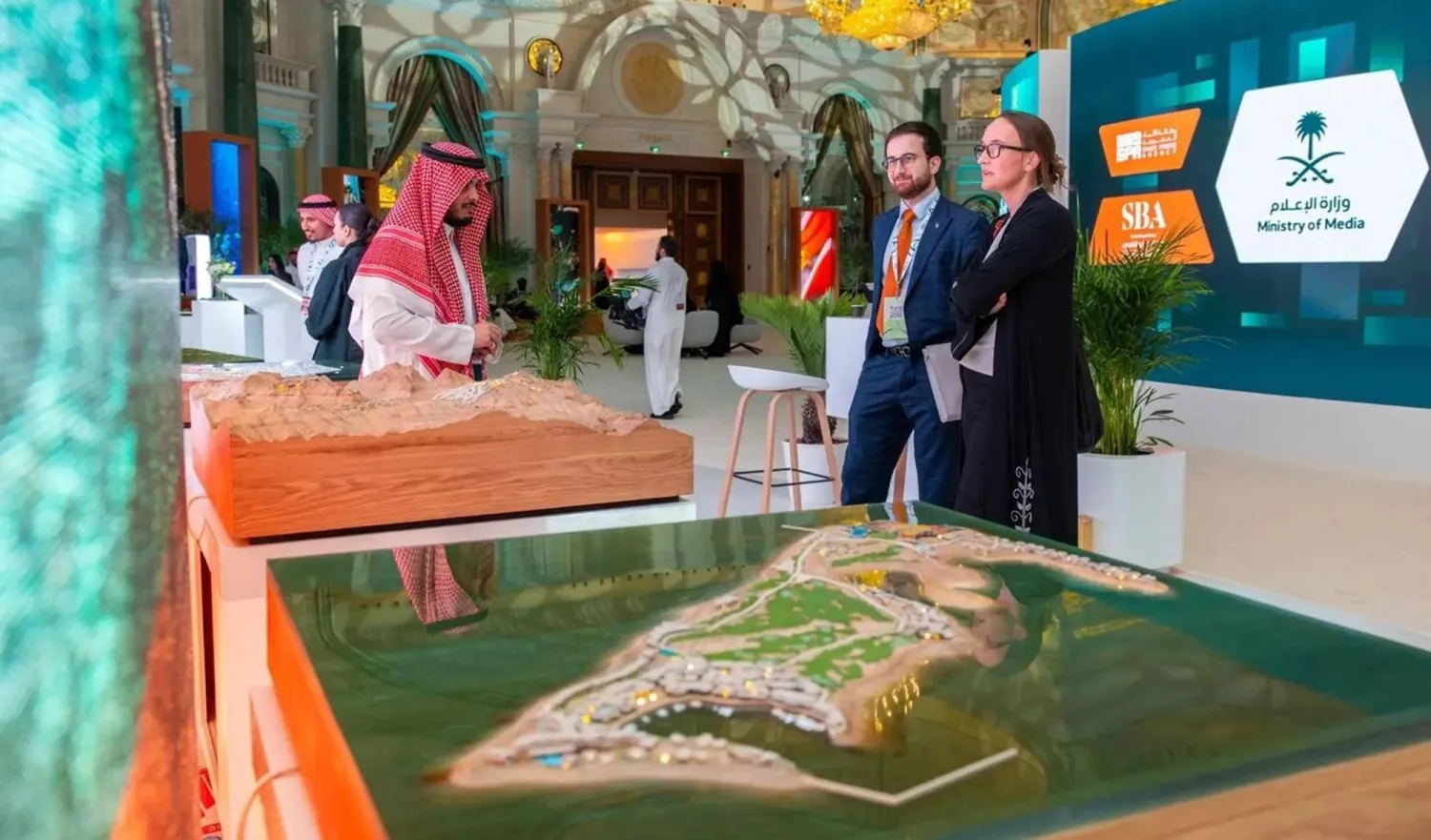 تهدف الواحة إلى تعزيز حضور السعودية الإعلامي في أبرز المحافل الدولية (واس)
