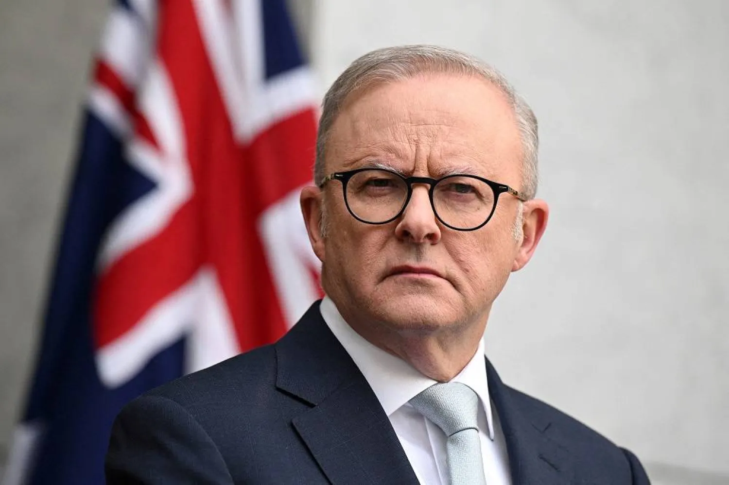 Australian Prime Minister Anthony Albanese speaks to the media during a press conference at Parliament House in Canberra, Australia, August 26, 2025. (AAP/Lukas Coch via Reuters) 