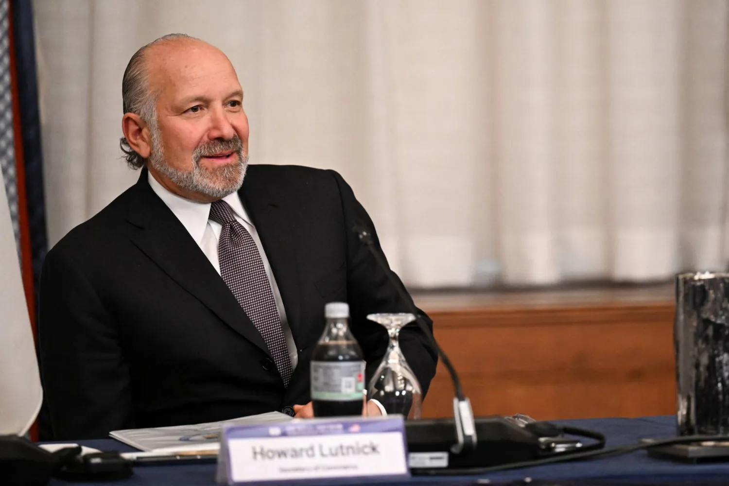 هيوارد لوتنيك يشارك في «طاولة أعمال أميركية - كورية جنوبية» بواشنطن يوم 25 أغسطس 2025 (رويترز)