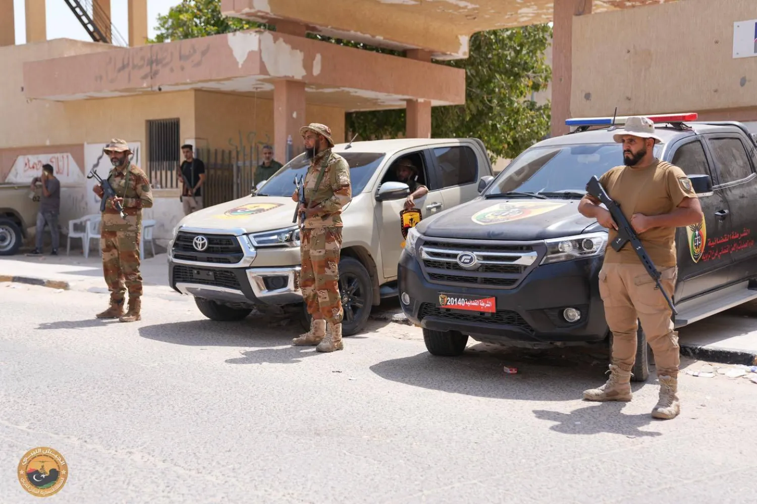 عناصر أمنية لحماية مقار الانتخابات المحلية بالزاوية (المنطقة العسكرية بغرب ليبيا)