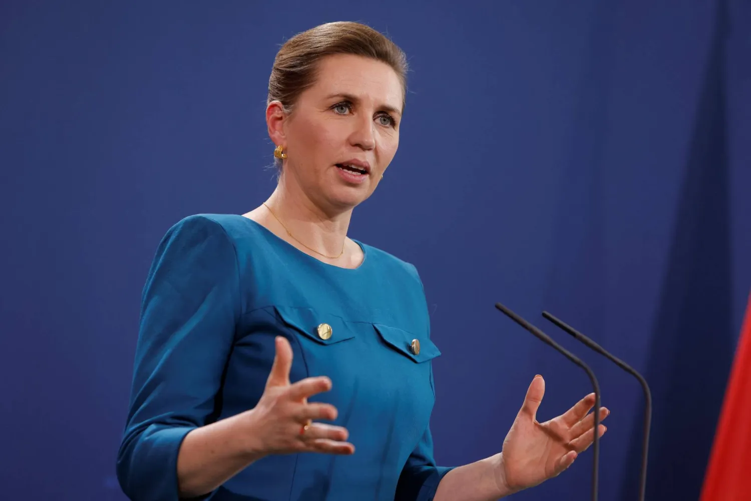 رئيسة الوزراء الدنماركية ميته فريدريكسن (أرشيفية - رويترز)