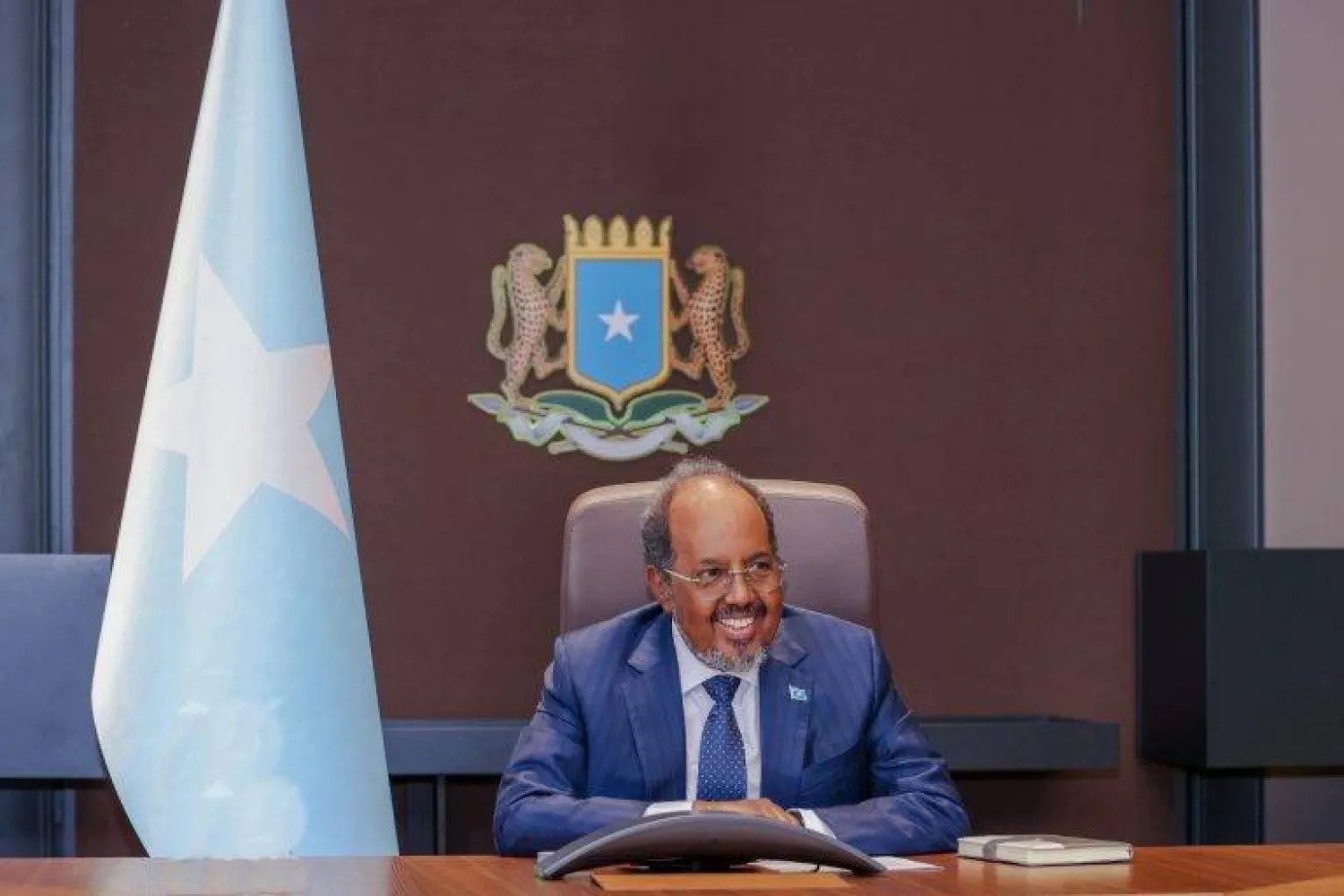 الرئيس الصومالي حسن شيخ محمود (وكالة الأنباء الصومالية)