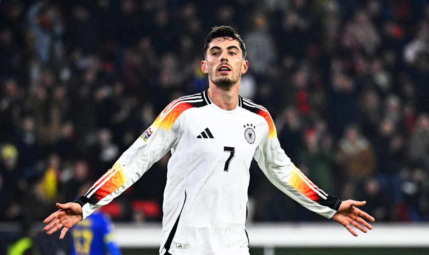 مهاجم آرسنال كاي هافرتز (د.ب.أ) 