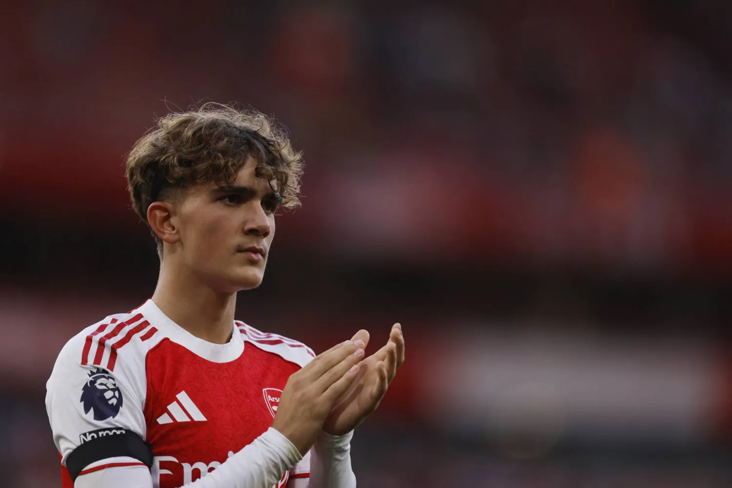 ماكس دومان الجناح اليافع لآرسنال (رويترز)