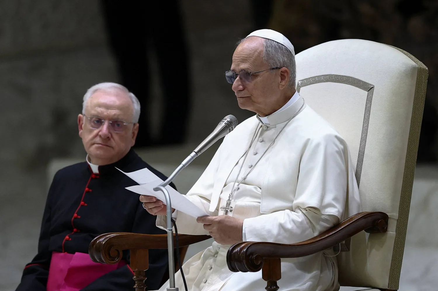 البابا ليو بابا الفاتيكان (رويترز)