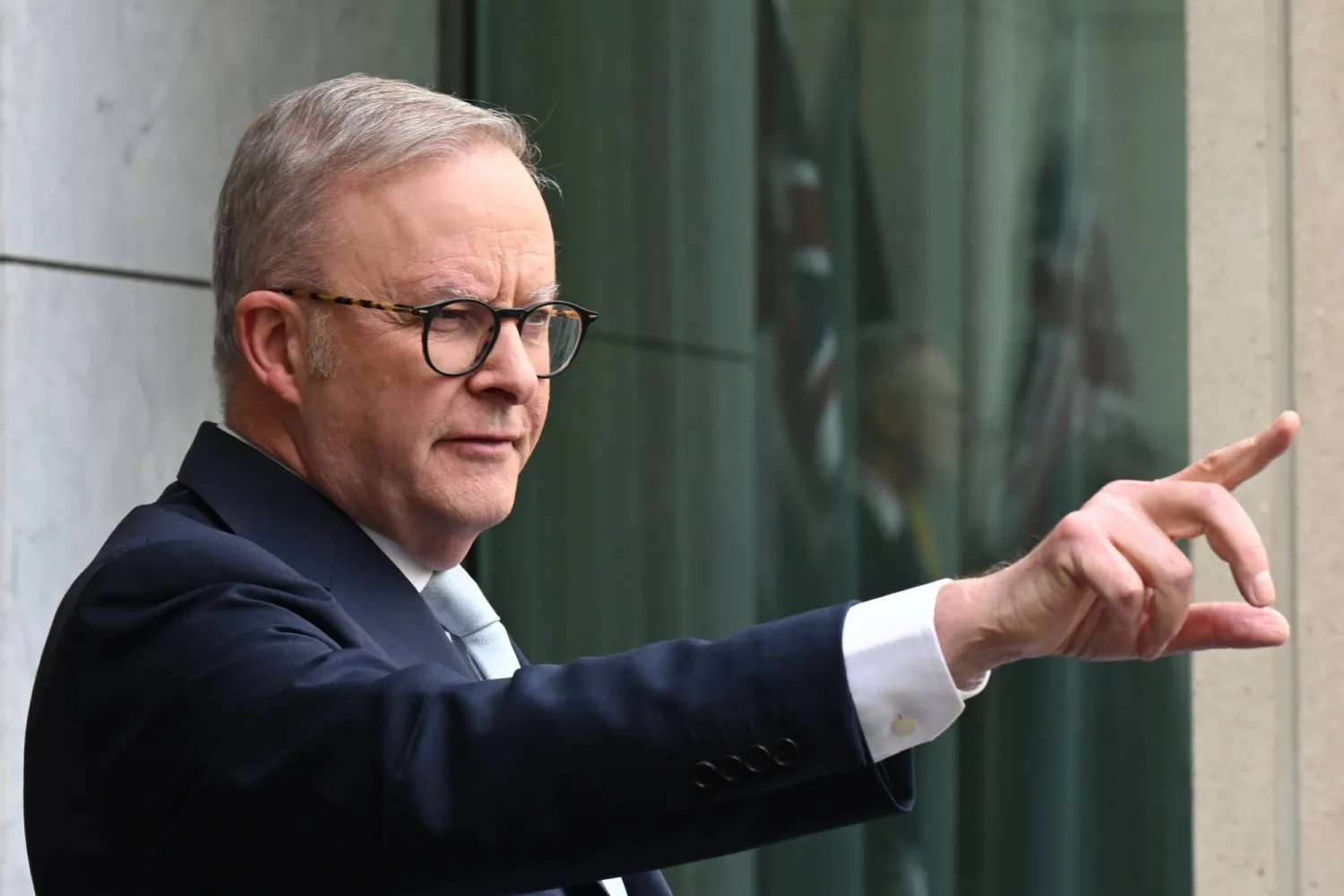 رئيس الوزراء الأسترالي أنتوني ألبانيز الذي أعلن قطع العلاقات الدبلوماسية مع إيران على خلفية الحادثين (إ.ب.أ)