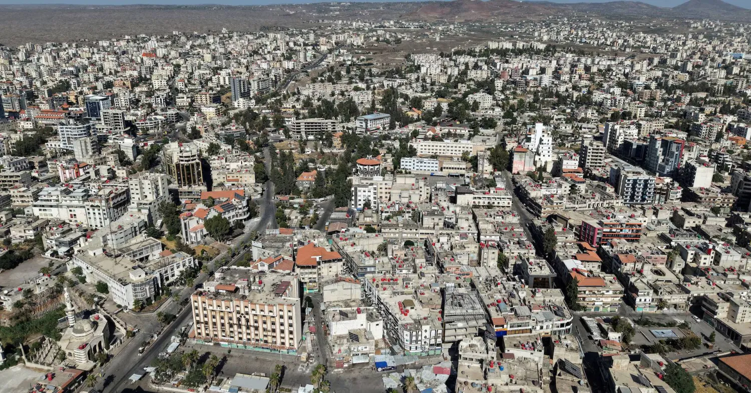 صورة عامة من مدينة السويداء السورية (رويترز- أرشيفية)