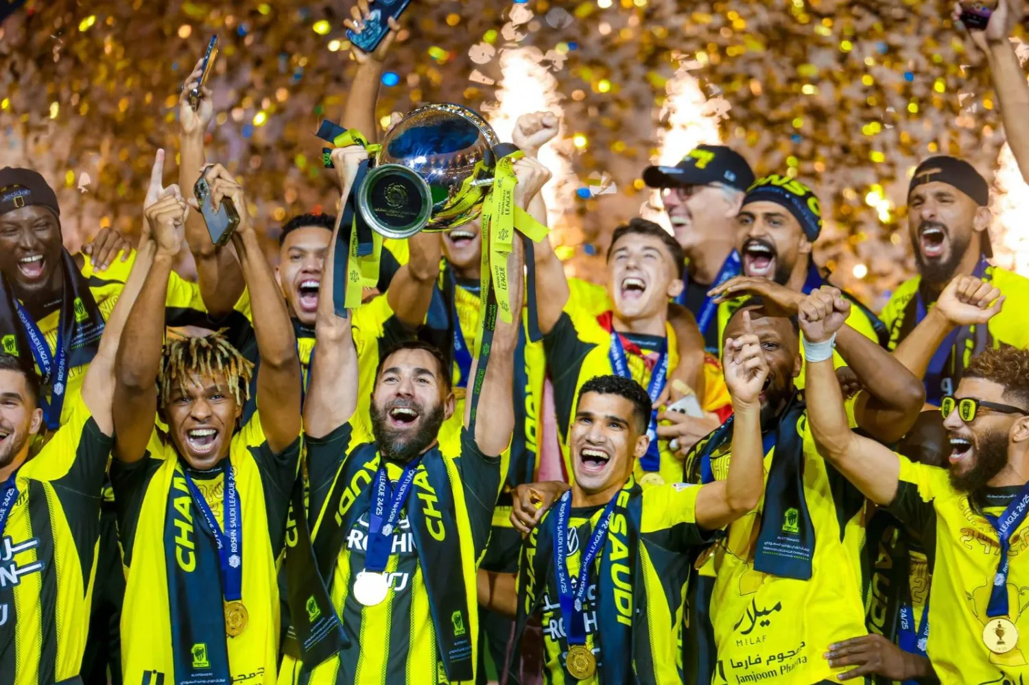 الاتحاد آخر أبطال الدوري السعودي (تصوير: علي خمج)