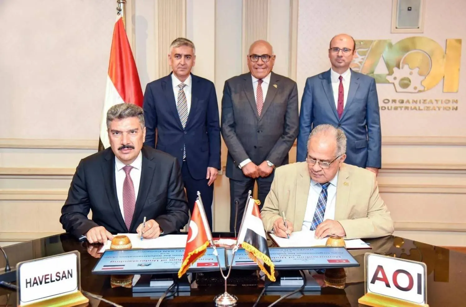 From the memorandum of understanding signing ceremony… (Arab Organization for Industrialization website) 