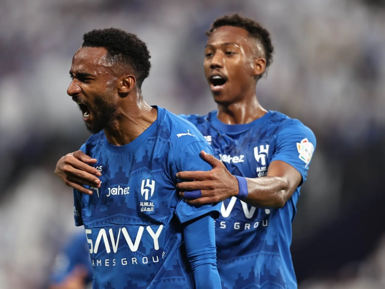 متعب الحربي يضع بصمته بهدف مبكر في شِباك الرياض (تصوير: سعد العنزي)