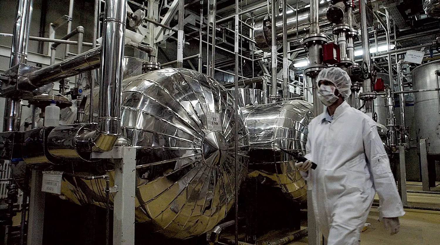 «أرشيفية» لمنشأة نووية بالقرب من مدينة أصفهان الإيرانية (أ.ب)