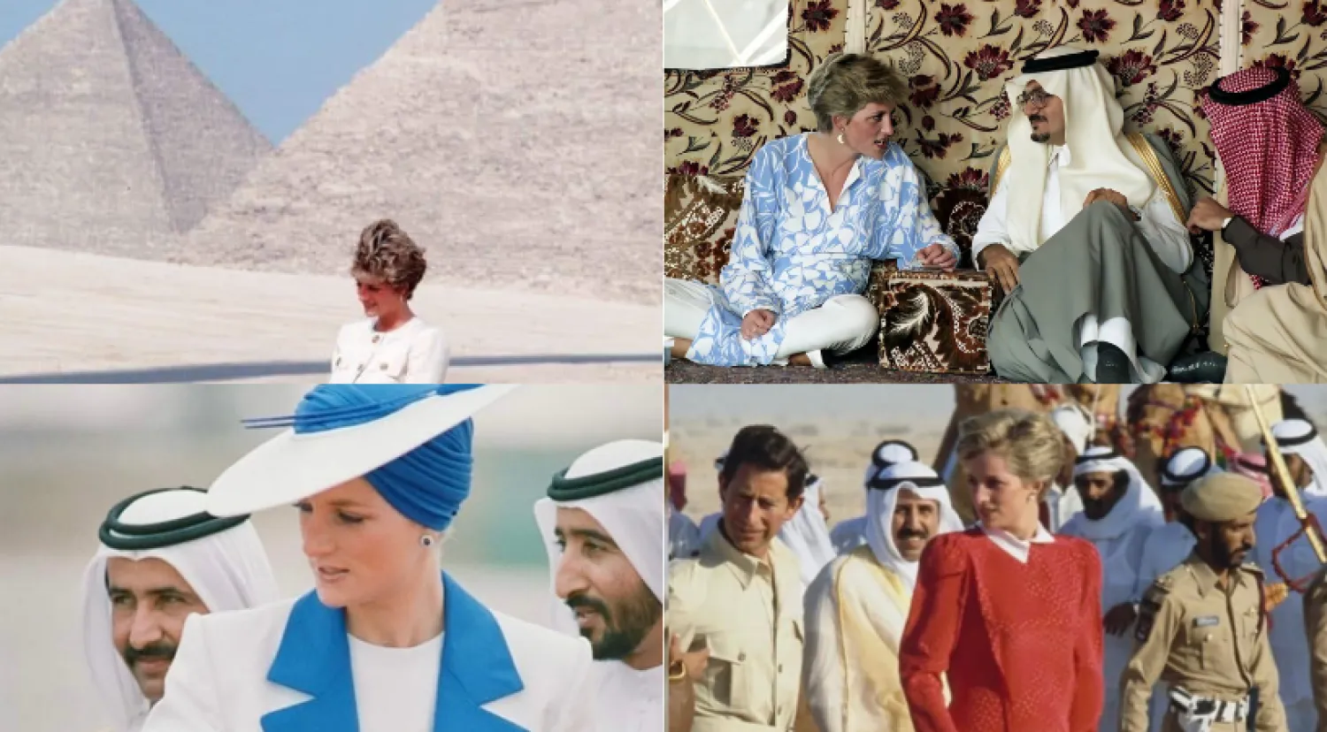 الأميرة ديانا في زيارات إلى مجموعة من الدول العربية (وكالات - منصات التواصل الاجتماعي)