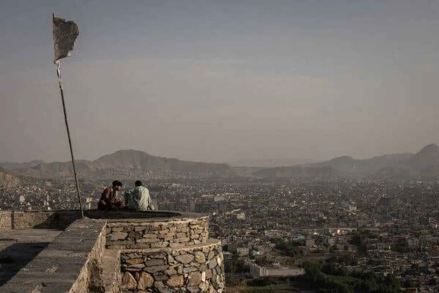 من موقع عالٍ يطل على العاصمة كابل (متداولة)