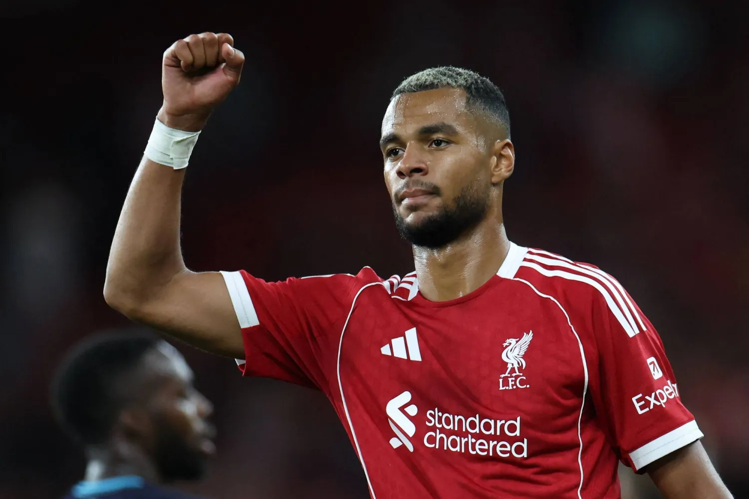 الهولندي كودي خاكبو لاعب ليفربول (أ.ف.ب)