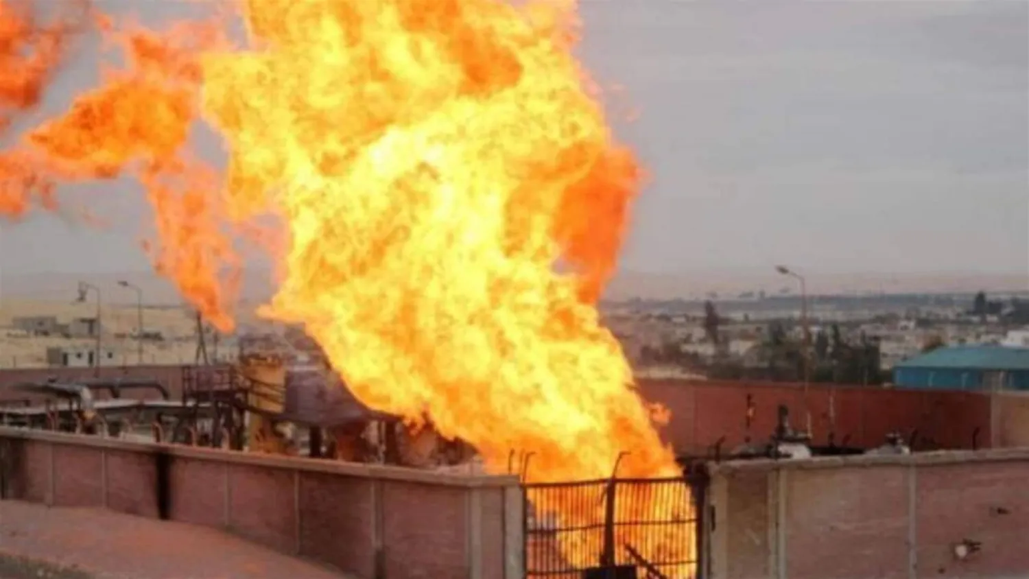 أرشيفية لانفجار خط غاز في مصر (أ.ف.ب)