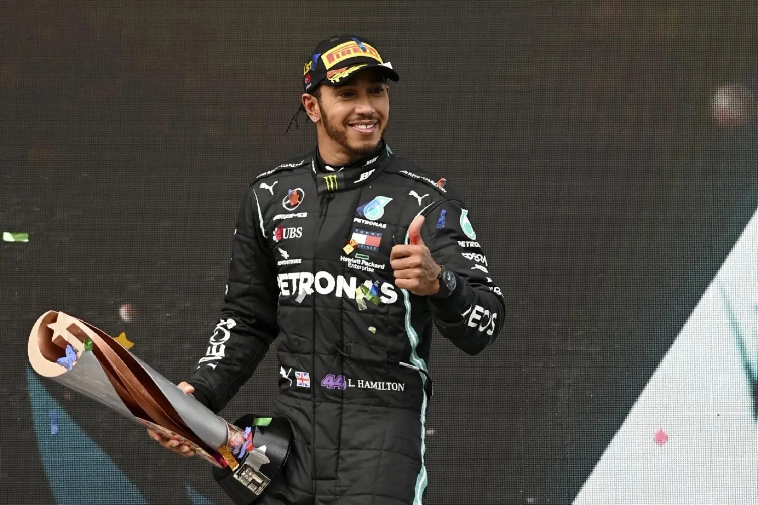 Hamilton, son şampiyonluğunu Türkiye Grand Prix'sinde kazanmıştı (AP)