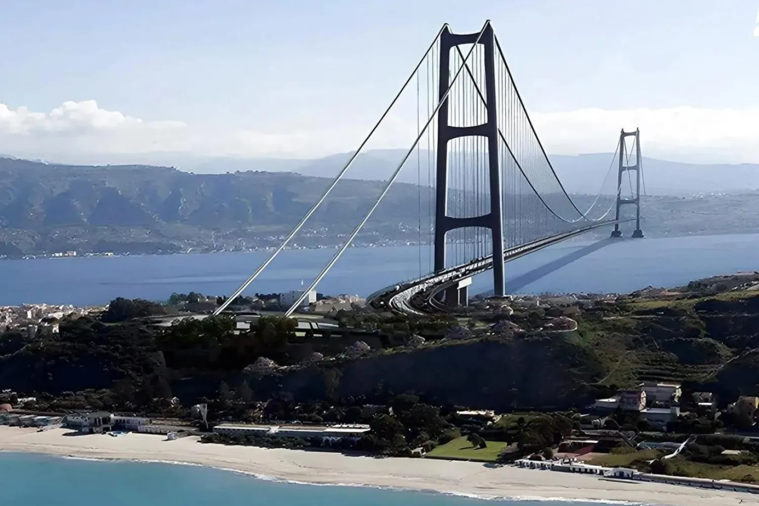 Köprünün 2032'de tamamlanması planlanıyor (Stretto di Messina)