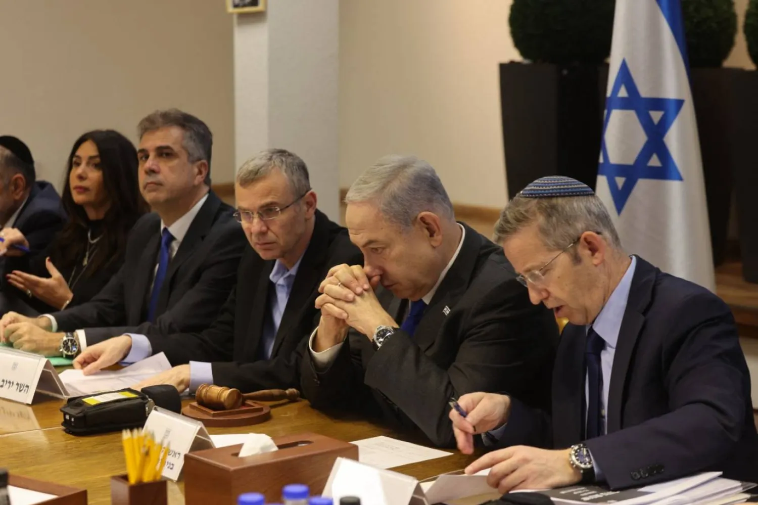 Netanyahu ve hükümetindeki bakanlar, Hamas ile kısmi bir anlaşma önerisini değerlendirmeyi reddettiklerini açıkça ifade ettiler (AFP)