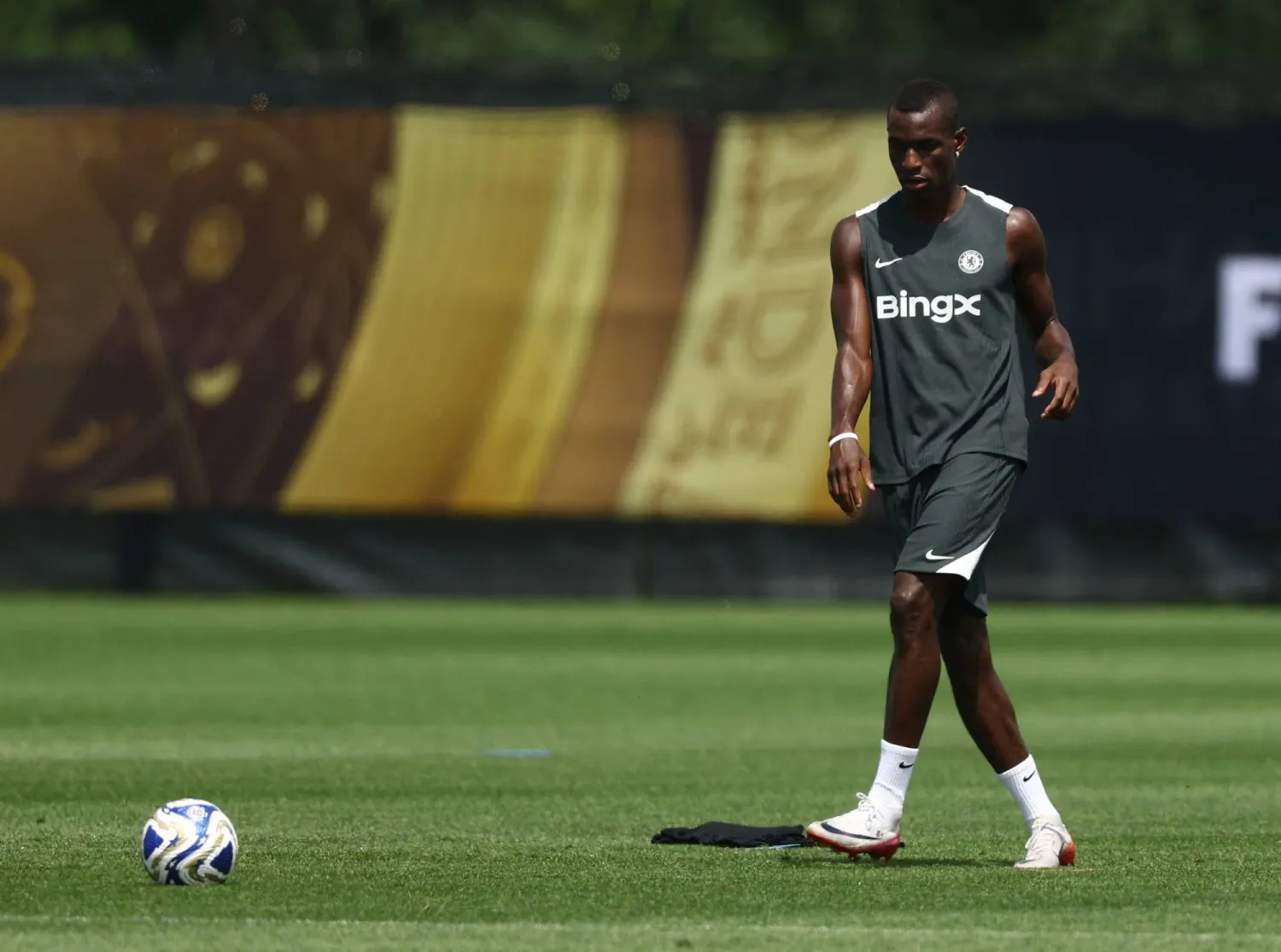 المهاجم السنغالي نيكولاس جاكسون (رويترز)