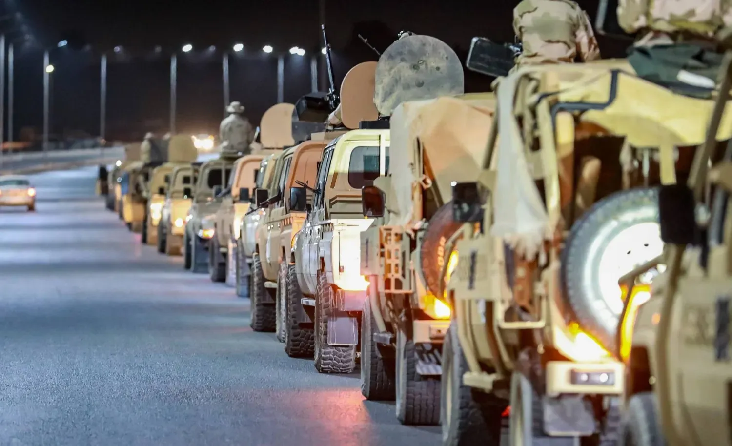 LUO tarafından dağıtılan ve Libya’nın güneyindeki Sebha şehrinde konuşlandırılmış unsurlarını gösteren fotoğraf