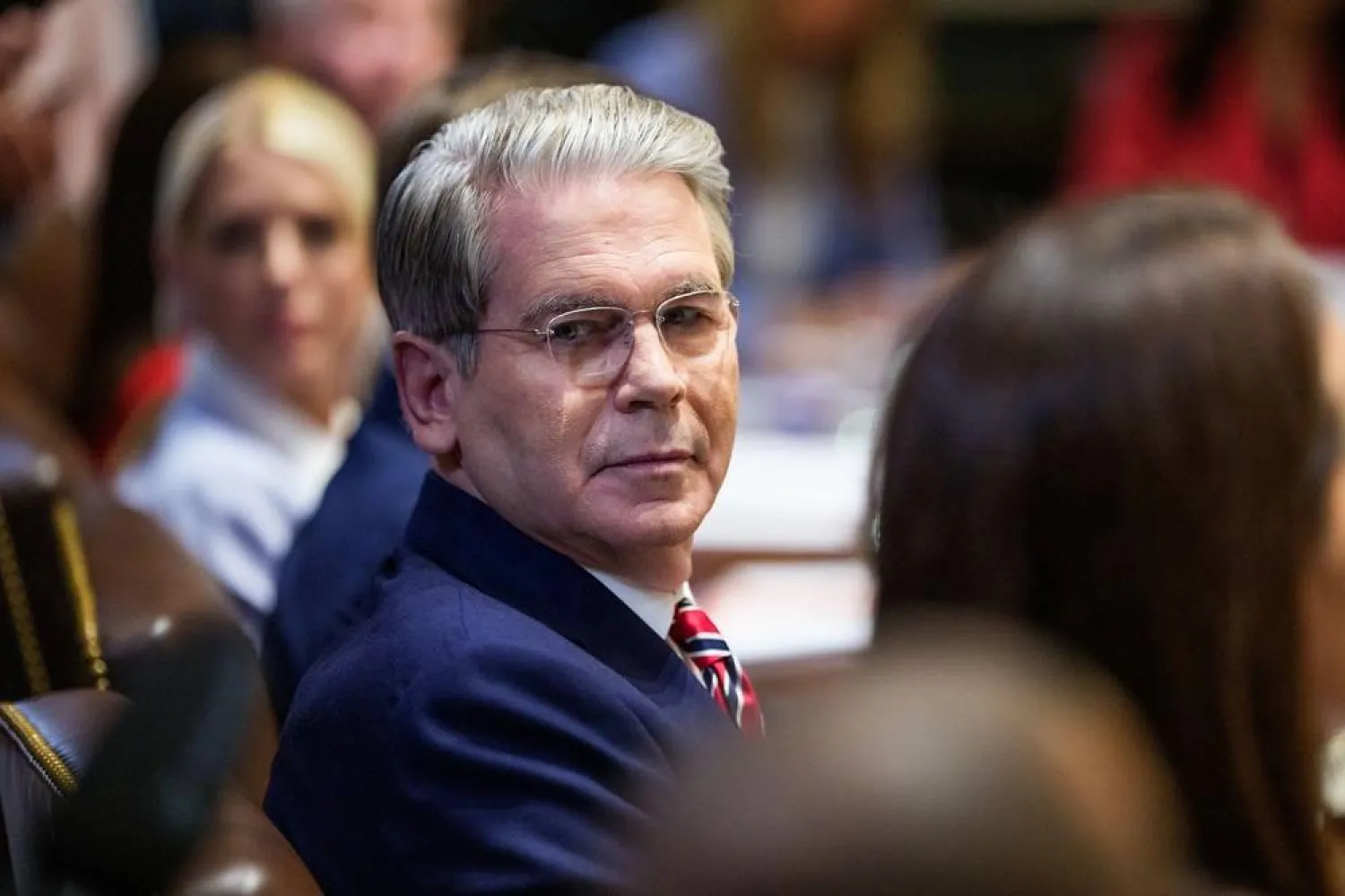 United States Secretary of the Treasury Scott Bessent participates in a Cabinet Meeting in the Cabinet Room of the White House in Washington, DC, USA, 26 August 2025. (EPA)