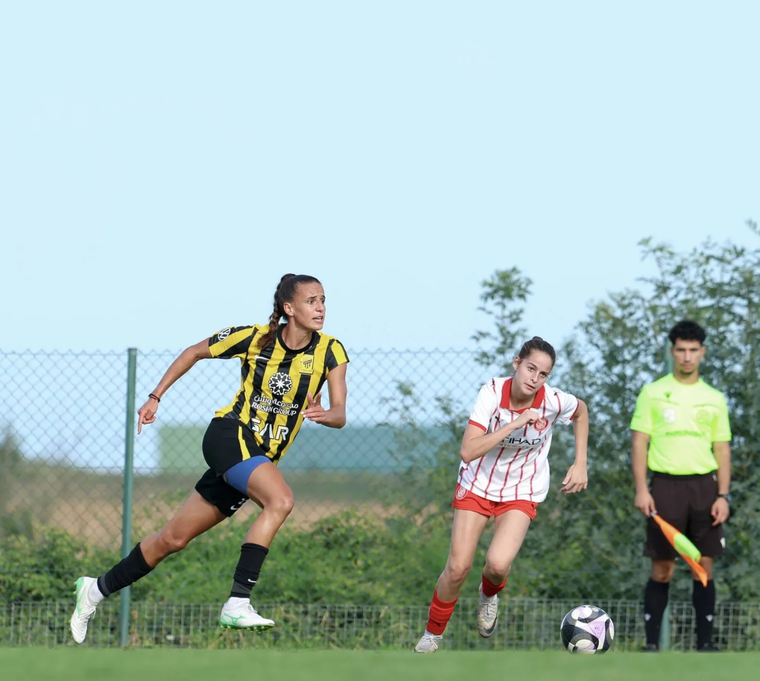 جانب من المواجهة الودية (نادي الاتحاد)