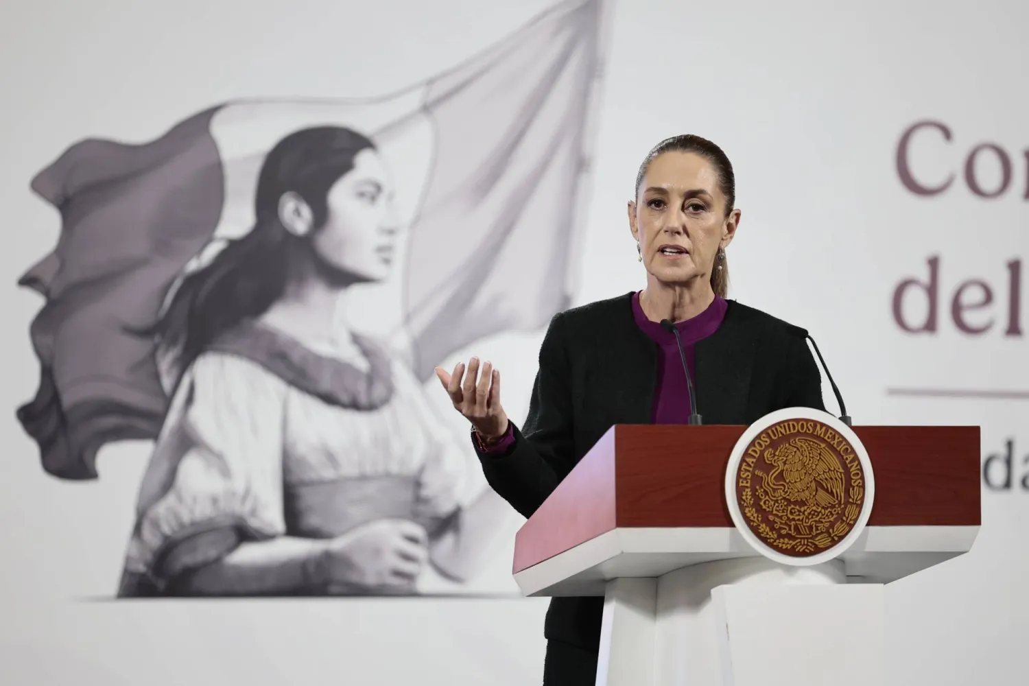 رئيسة المكسيك كلوديا شينباوم (إ.ب.أ)