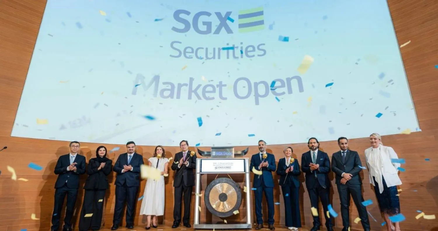 During the cross-listing of the PIF anchored investment SPDR J.P. Morgan Saudi Arabia Aggregate Bond UCITS ETF in Singapore. Photo: State Street Investment Management