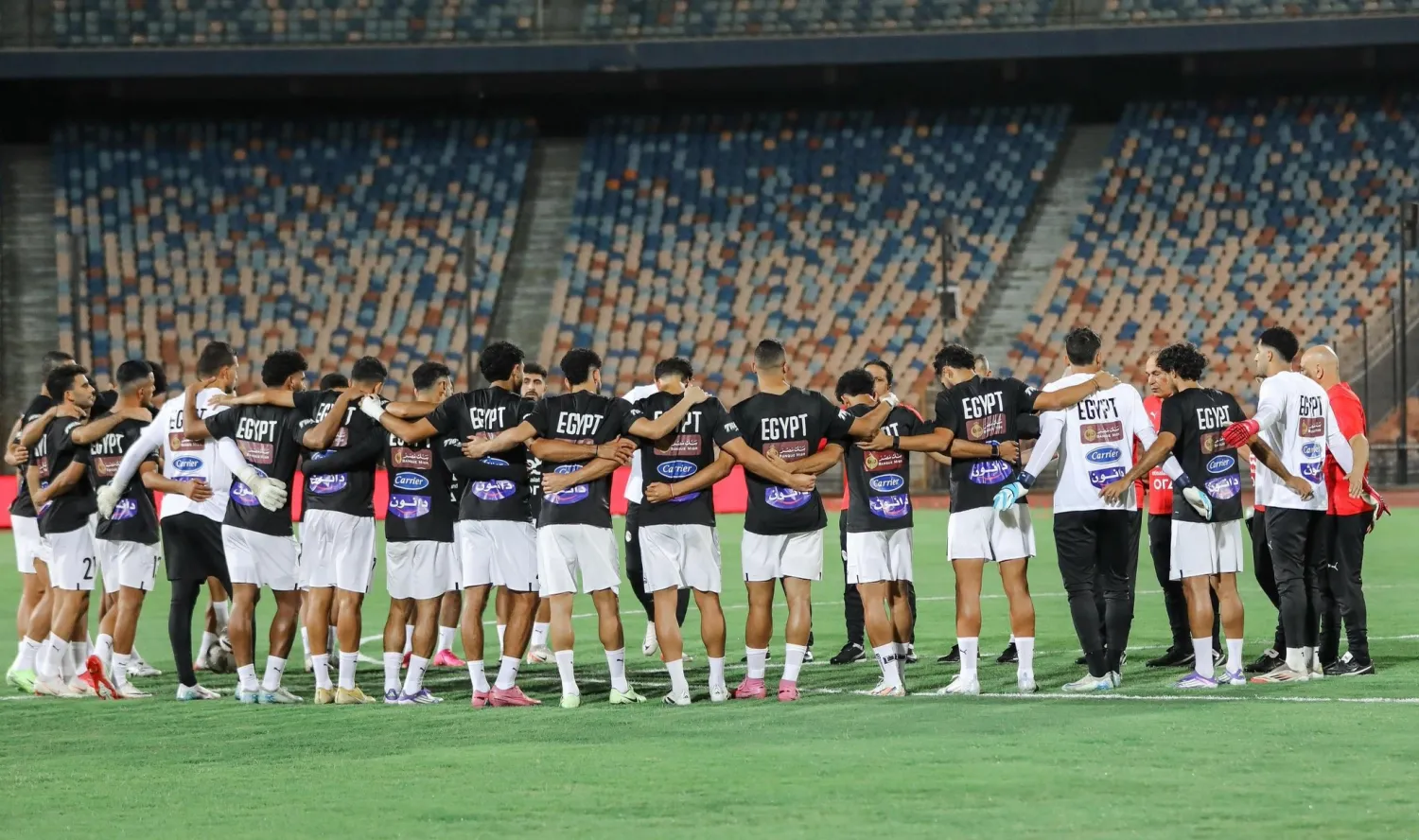 منتخب مصر يواصل تدريباته باستاد القاهرة استعداداً لمواجهة إثيوبيا (الاتحاد المصري)