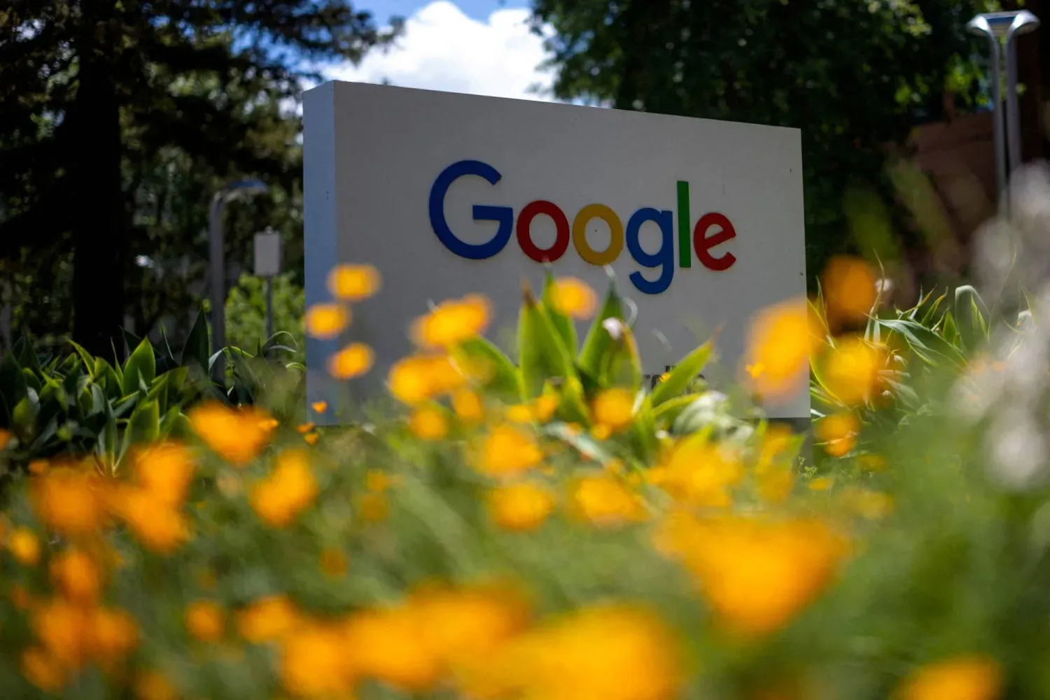 Şirketin Kaliforniya Mountain View'daki araştırma tesisinde Google logosu (Reuters)