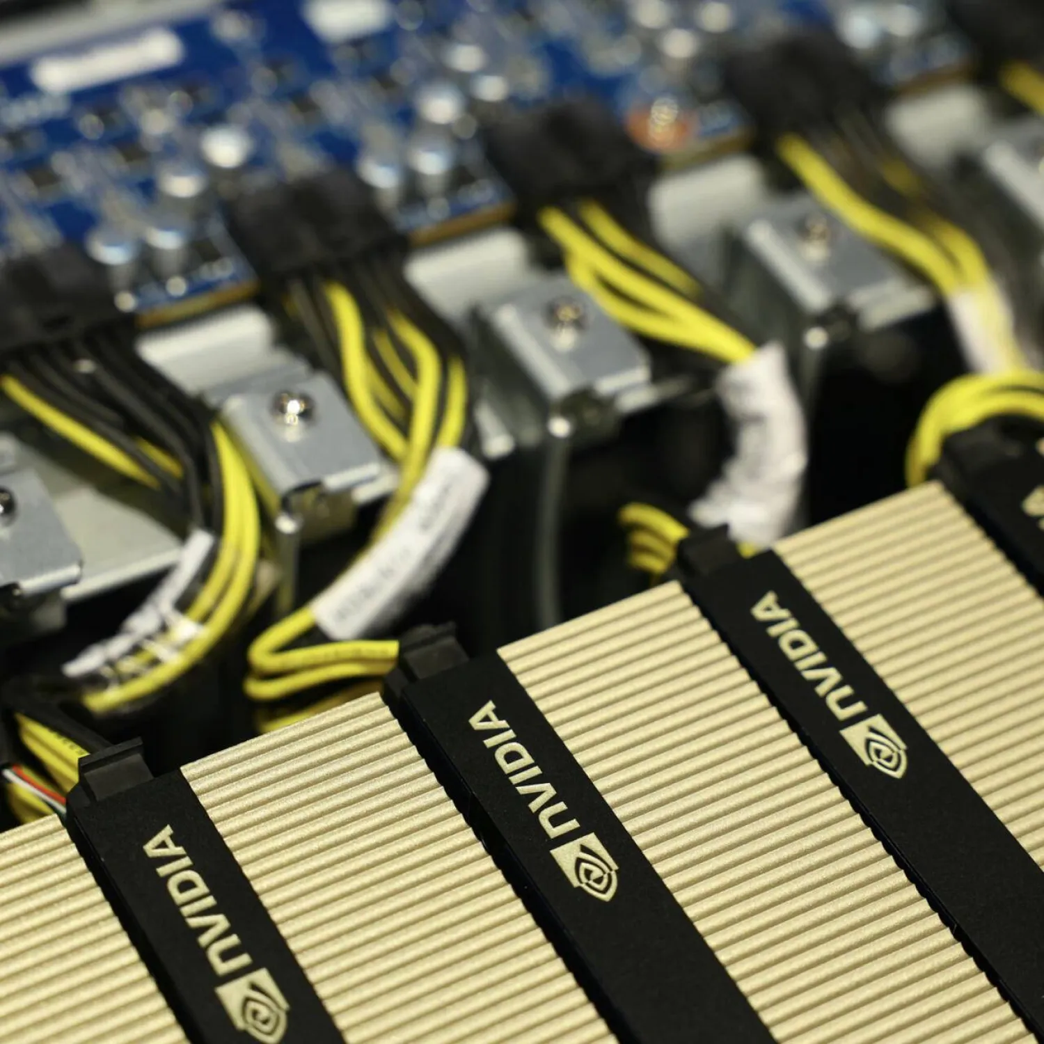 Jupiter is housed in a center covering some 3,600 meters (38,000 square feet) -- about half the size of a football pitch -- containing racks of processors, and packed with about 24,000 Nvidia chips, which are favored by the AI industry. Thomas SAMSON / AFP/File
